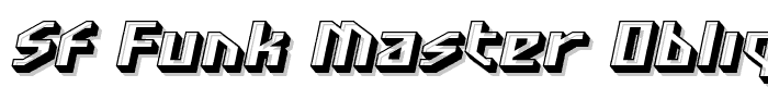 SF Funk Master Oblique font